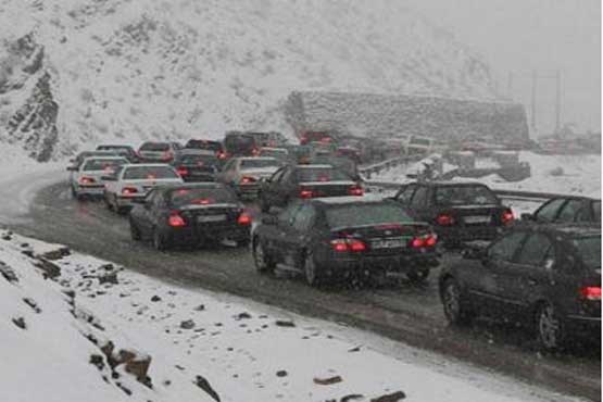 بارش برف در اردبیل در آخرین چهارشنبه سال