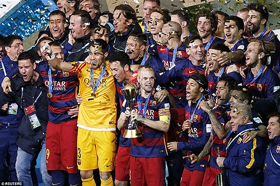 بارسلونا، پادشاه فوتبال جهان +گزارش تصویری