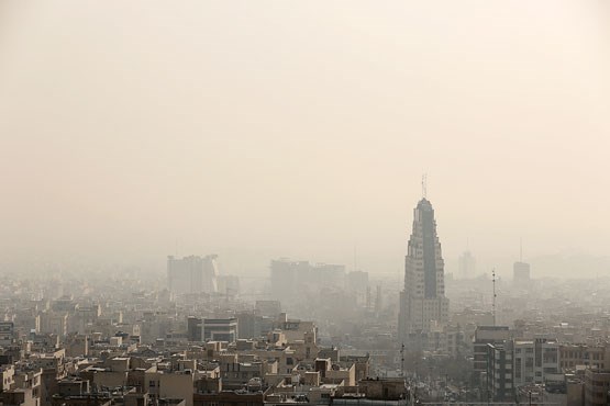 غلظت آلودگی هوای تهران بر روی عدد 125 قرار گرفت