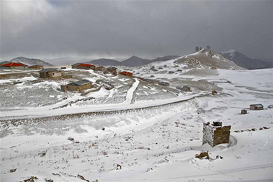 طبیعت زمستانی جاده اسالم به خلخال