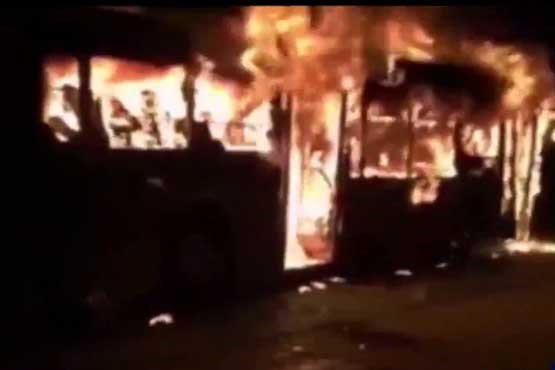 17 کشته در حریق اتوبوس + فیلم