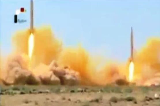 فیلم موشک‌باران مواضع داعش