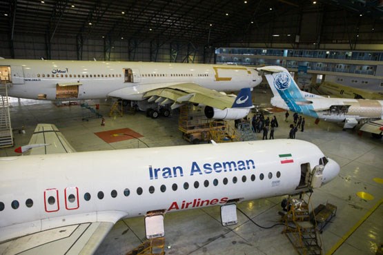 بکارگیری قطعات ایرانی در هواپیماها‌