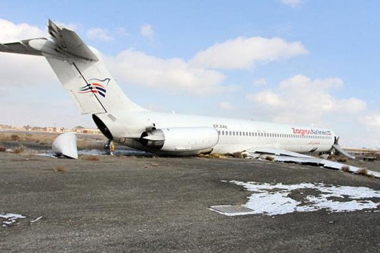 هواپیمای سانحه دیده زاگرس دو روز پس از حادثه / تصاویر