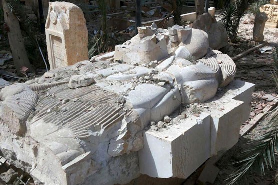 بلایی که داعش بر سر موزه پالمیرا آورد +عکس