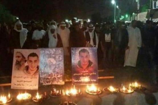 تشییع پیکر شهید عربستانی در میان خشم مردم
