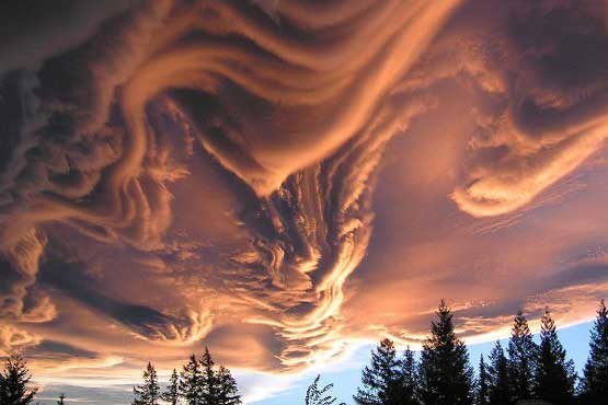 ابرهای خشن بر فراز آسمان نیوزلند +عکس