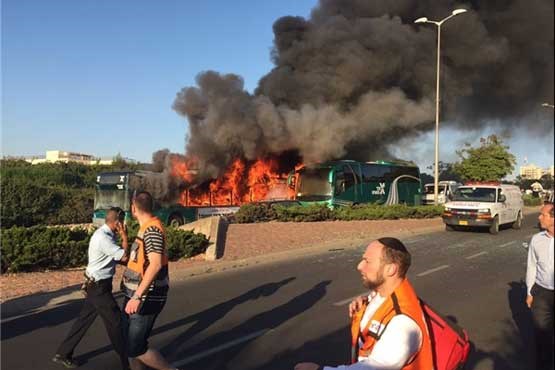 انفجار اتوبوس در قدس اشغالی با 20 مجروح +عکس