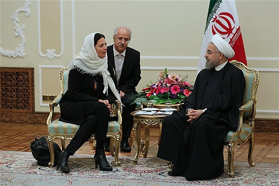 دیدار رئیس مجلس سنای بلژیک با روحانی