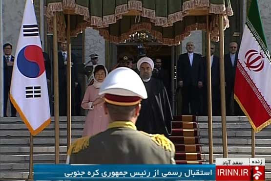 استقبال رسمی روحانی از رییس جمهور کره جنوبی +عکس