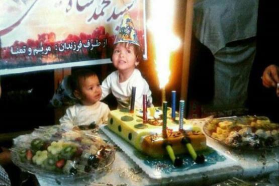 جشن تولد متفاوت فرزند شهید مدافع حرم + عکس
