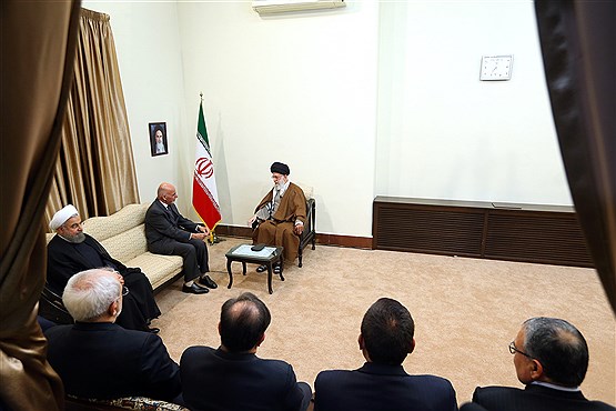 دیدار رئیس جمهوری افغانستان با مقام معظم رهبری