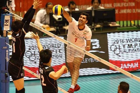 فیلم پیروزی والیبال ایران برابر ژاپن