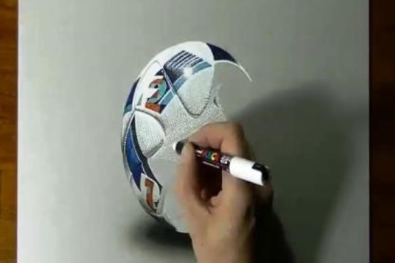 فیلم نقاشی سه‌بعدی از توپ یورو 2016