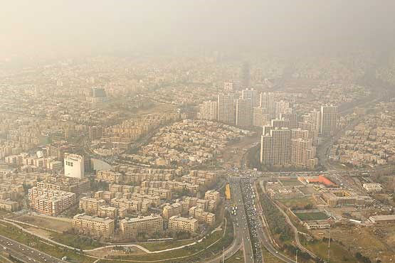 آلودگی هوای تهران روی خط خطر + عکس
