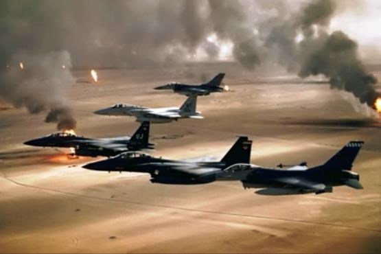 فیلم حملات هوایی به داعش نزدیک کربلا