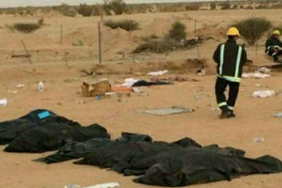 43 کشته و زخمی بر اثر حادثه تصادف در عربستان