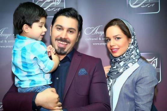 احسان خواجه امیری در کنار همسر و فرزند + عکس