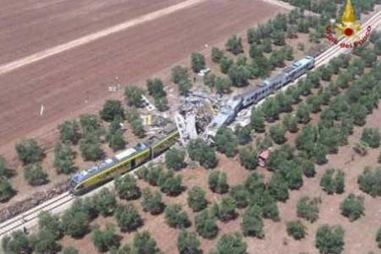 12 کشته در تصادف دو قطار در ایتالیا