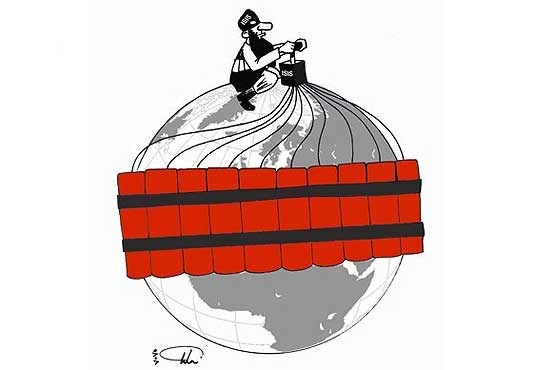 آخرین راهکار داعش برای کره زمین + کاریکاتور