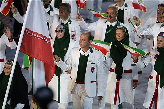 رژه کاروان ورزشی ایران در المپیک ریو (تصاویر)