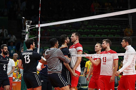 شکست والیبال ایران برابر لهستان