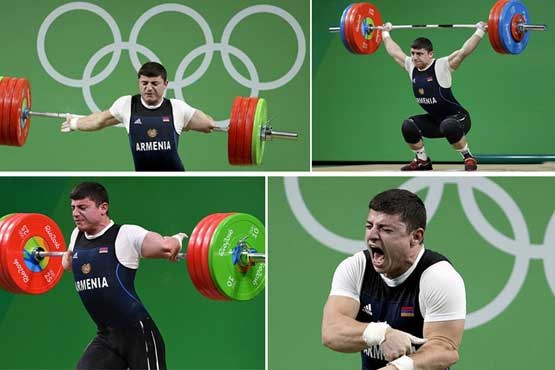 حادثه وحشتناک برای وزنه برداری در المپیک+عکس