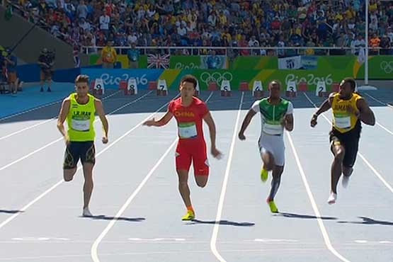 صعود تاریخی تفتیان به نیمه نهایی دوی 100 متر المپیک + فیلم