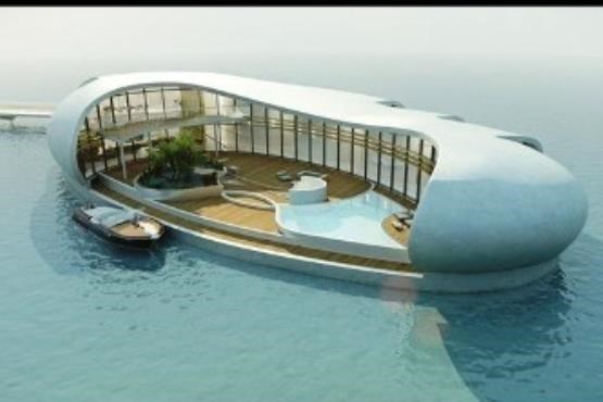 خانه‌هایی لوکس و زیبا روی آب‌های خلیج فارس + فتو کلیپ