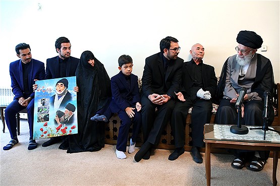 دیدار خانواده جانباز شهید رجب محمدزاده با مقام معظم رهبری