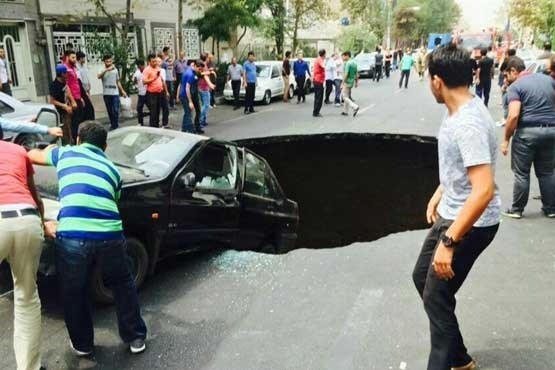علت ایجاد حفره‌های زیرزمینی در تهران