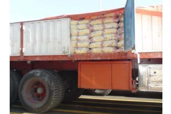 قاچاق 40 تن برنج با تریلی