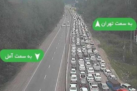 ترافیک سنگین جاده های مسیرمازندران به تهران