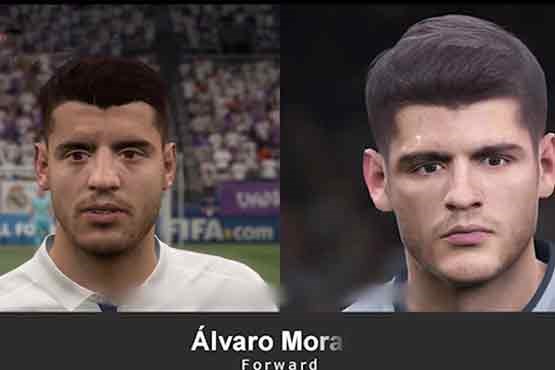 مقایسه چهره بازیکنان در PES17 و FIFA17