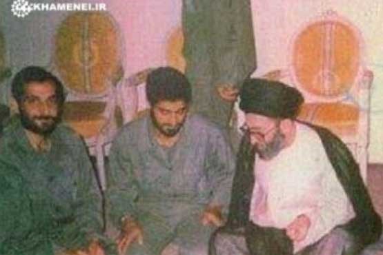 سردارسلیمانی و شهید باکری در کنار رهبر انقلاب+عکس