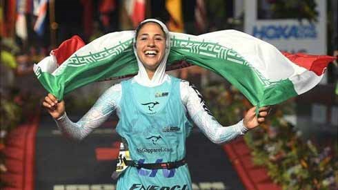 تصاویر حضور اولین دختر ایرانی در مسابقه مردان‌ آهنین‌ جزیره‌ هاوایی!