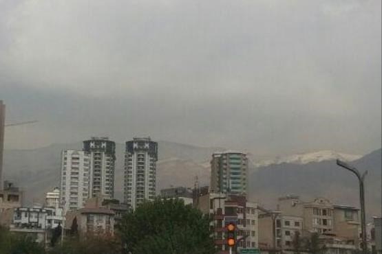 اولین برف پاییزی تهران + عکس