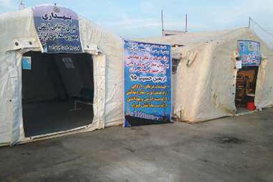 افتتاح بیمارستان صحرایی ارتش در مرز شلمچه