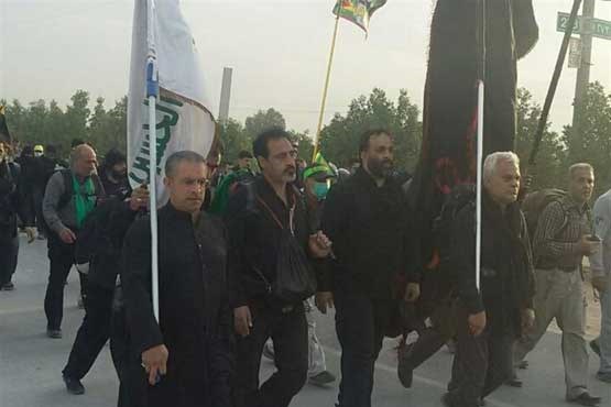 نایب رئیس شورای شهر تهران در راهپیمایی اربعین +عکس