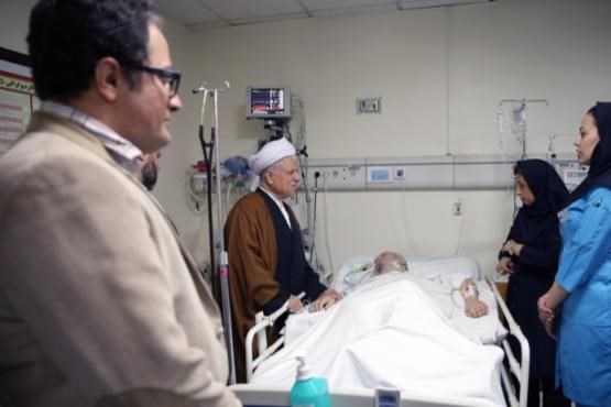 هاشمی رفسنجانی به عیادت موسوی اردبیلی رفت +عکس
