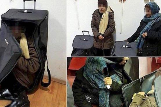 دستگیری دو زن در فرودگاه امام (ره) در چمدان + عکس