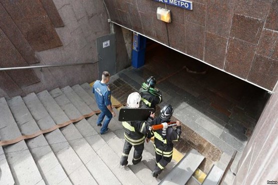 نشت و انفجار گاز در متروی مسکو