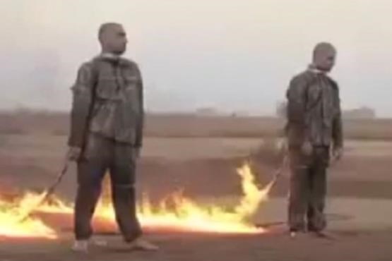 داعش ۲ سرباز ترکیه را سوزاند