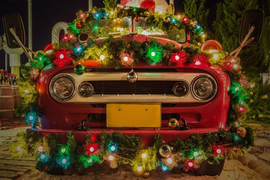 خوشحالی خودروها از کریسمس! +عکس
