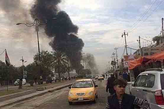 لحظۀ انفجار خودرو بمب گذاری شده در شهرک صدر
