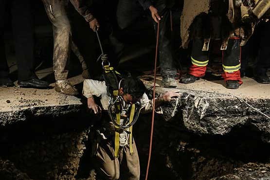 مدفون شدن ۳ کارگر بر اثر ریزش دیواره چاه در ورامین