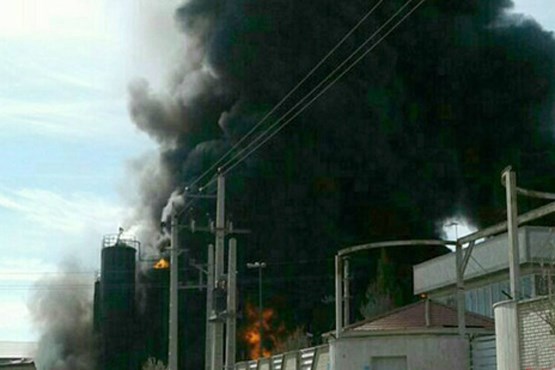 آتش سوزی در شهرک صنعتی شکوهیه +عکس