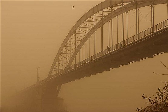گردوغبار خوزستان را فراگرفت/غلظت ریزگردهای آبادان ۱۸ برابر حدمجاز