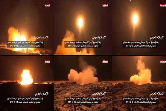 لحظه شلیک موشک ویرانگر انصارالله یمن و اصابت به ریاض (فیلم)