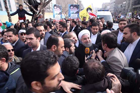 راهپیمایی میلیونی مردم ، نمایش اقتدار ملی ایران اسلامی است +عکس